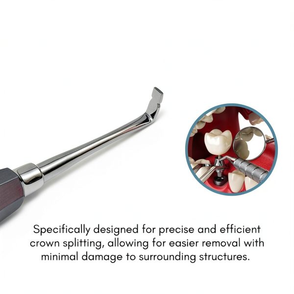 Dental Elevator Splitter 90° Curved Tip Stainless Steel IMED-2