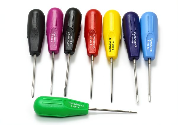 Premium German Grade Dental Elevator Surgical Root Instruments Luxating Elevator Tooth Extraction Tools 8 Pcs Straight Curved and Angled CYNAMED Set of 8 EA-3