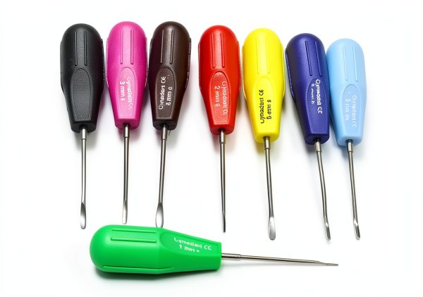 Premium German Grade Dental Elevator Surgical Root Instruments Luxating Elevator Tooth Extraction Tools 8 Pcs Straight Curved and Angled CYNAMED Set of 8 EA-5