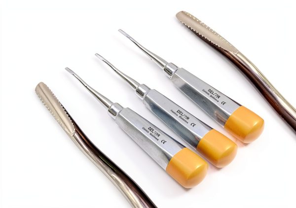 German Premium Root Dental Elevator 3 Pack Model 77R Serrated Design-0