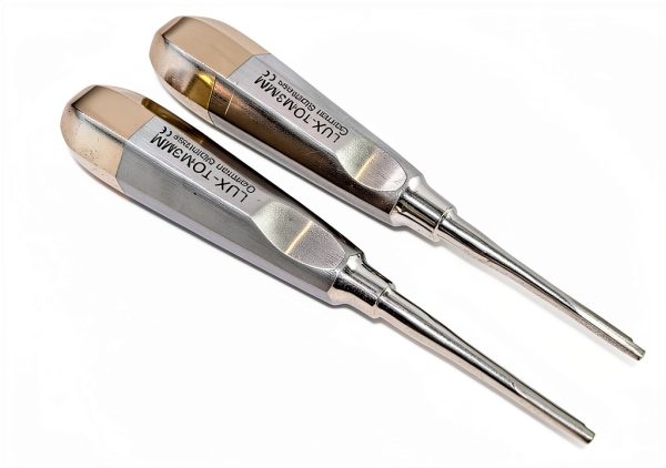 German Dental Proximator Elevator 3mm Gold Handle Lot of 2 by CYNAMED-2