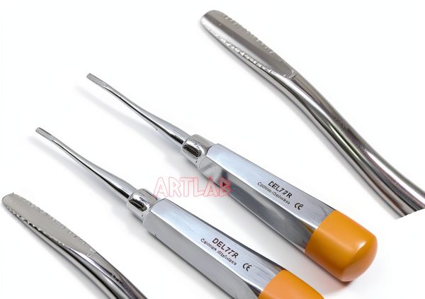 German Premium Root Dental Elevator 3 Pack Model 77R Serrated Design-1