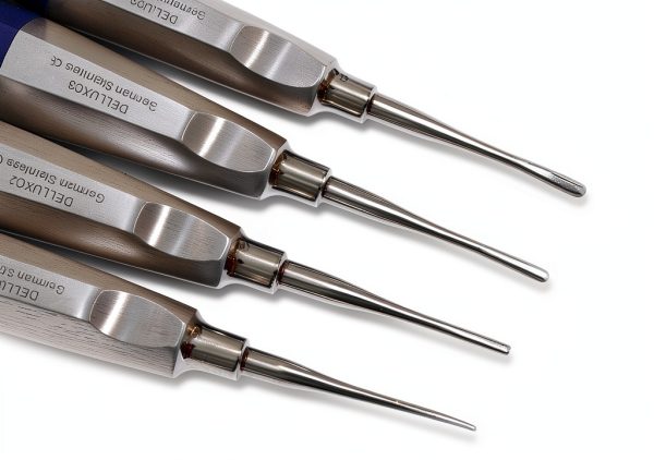 German Grade Dental Elevator Set by CYNAMED 4-Piece Curved 1.5-4 mm-1