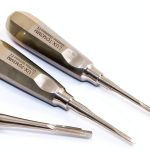 German Dental Proximator Elevator 3mm Gold Handle Lot of 2 by CYNAMED-0