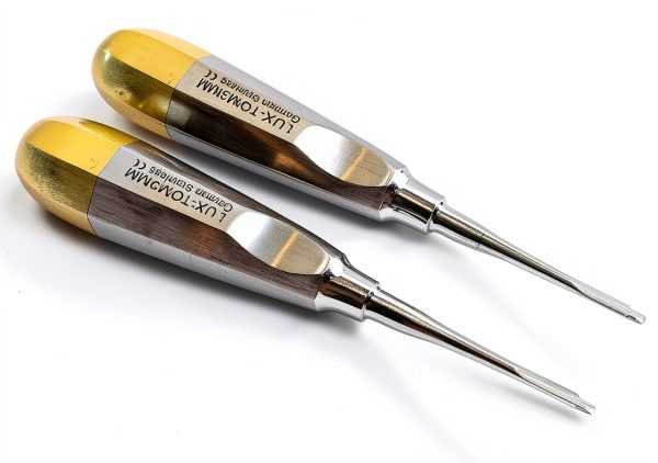 German Dental Proximator Elevator 3mm Gold Handle Lot of 2 by CYNAMED-7