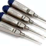 German Grade Dental Elevator Set by CYNAMED 4-Piece Curved 1.5-4 mm-0