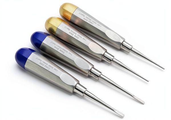 Dental Luxating Elevator MMD Set of 4 Straight 1.3-4 mm German-0