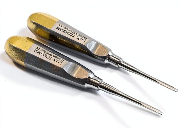 German Dental Proximator Elevator 3mm Gold Handle Lot of 2 by CYNAMED-5